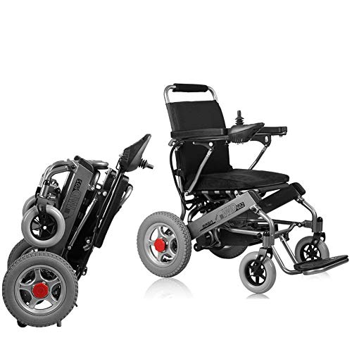 FTFTO Accessori per la casa Anziani Disabili Sedia a rotelle elettrica Pieghevole Anziani Disabili Aiuti Auto Anziani Intelligente Compatto Automatico Portatile Leggero Scooter 20A / 25Km