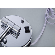 Specchio per il trucco Montaggio a parete 5x Specchio ingranditore Specchio cosmetico illuminato a LED per bagno Specchio bifacciale, specchio da trucco con luci Specchi da bagno Specchio per trucco i