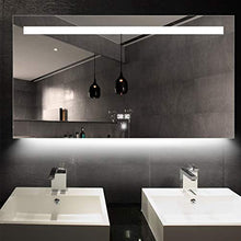 Mirror Specchio da Bagno Illuminato Specchio a LED con Touch Screen Leggero Tempo di visualizzazione dello Specchio da Bagno Quadrato antirumore Intelligente a Parete