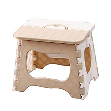 DDZHE Sgabello Pieghevole con Gradino, Sgabello Pieghevole per Bambini con Manico, Sgabello da Bagno in plastica Antiscivolo (27 * 23,5 * 23 cm)