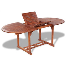 OUSEE Tavolo da Giardino 200x100x74 cm in Legno Massello di Acacia