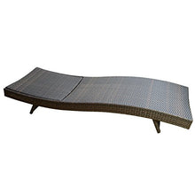 Outsunny Sedia a Sdraio Lettino Prendisole Portata 180 kg da Giardino Spiaggia Alluminio Polyrattan 200 x 71 x 89cm Marrone