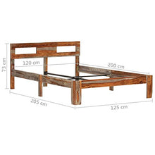 SKM Giroletto in Legno Massello di Sheesham 120x200 cm (19.73kg)