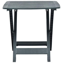 Festnight Tavolo da Giardino Pieghevole Verde 79x72x70 cm Tavolo da Giardino da Balcone Richiudibile in Plastica Tavolo da Campeggio