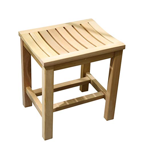 MGMDIAN Doccia Sgabello-Bagno Sgabello Lavaggio Pouf Sgabello Bagno-Doccia Sgabello Doccia Sgabello in Legno massello Accessori da Bagno