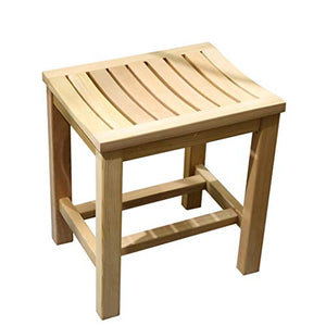 MGMDIAN Doccia Sgabello-Bagno Sgabello Lavaggio Pouf Sgabello Bagno-Doccia Sgabello Doccia Sgabello in Legno massello Accessori da Bagno