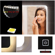 Specchio Specchio a Figura Intera, Specchio per Il Trucco Illuminato a LED Senza Cornice, Specchio Touch Smart Fitting, Specchio Decorativo