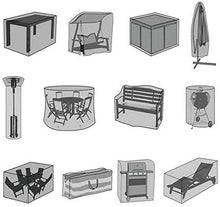 YULIAN Mobili da Giardino Copre coperture Impermeabili 225x116x82 cm, terrazza Copertura mobili Oxford Tessuto Tessuto PU Durevole salice Sedia Anti-Polvere Sedia da Giardino Giardino Giardino d.