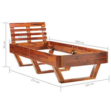 SKM Giroletto in Legno Massello di Acacia 100x200 cm (27.5kg)