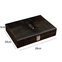 Scatola Per Sigari Tridimensionale Con Testa Di Coccodrillo Scatola Regalo Portatile Per Sigari Accessori Per Sigari Set Per Sigari In Vera Pelle Usa Il Viaggio In Modo Razionale