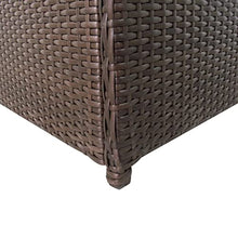 vidaXL Cassapanca da Giardino in Polyrattan Marrone