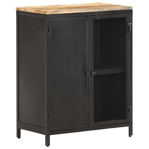 vidaXL Credenza 60x35x78 cm in Legno Massello di Mango Grezzo