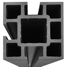 cangzhoushopping Pannello di Recinzione in WPC 105x(105-185) cm Inclinato Grigio Articoli di ferramenta Barriere e recinzioni Pannelli per recinzioni