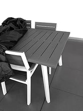 XONE Keter Set Harmony in Resina Tavolo (160/240x100xh74cm) e 6 poltrone Stampo Legno + Copertura Contro intemperie
