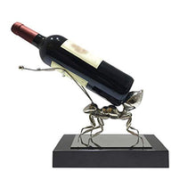 LHQ-HQ Bottiglia di Vino Wine Rack Rack Creativa Vino dell'Acciaio Inossidabile Rack Ant Wine Bottle Holder Ornamento di Cristallo di Vino Base Rack Decoration