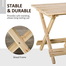 giordano shop Tavolino Pieghevole 50x50x51 cm in Legno in Legno