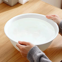 ZWMG Lavabo Rotondo Lavabo in plastica Opaco Bacino di Verdure Addensato può Essere utilizzato per Lavare i Vestiti, Adatto per la Famiglia (3.5L / 4.6L / 6.1L) (Color : White, Size : 28cm)