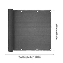 YLSZHY - Protezione per la privacy del balcone, 3 x 16,5 m, protezione antivento per appartamenti, cortile, patio, portico, protezione UV traspirante