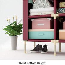 TWDYC Armadio Semplice Gabinetto Steel Tube Bold Ispessimento casa Assemblea Armadio Guardaroba Dormitorio