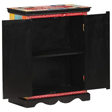 vidaXL Credenza Dipinta a Mano 60x30x75 cm in Legno Massello di Mango