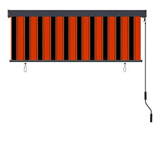 vidaXL - Tenda avvolgibile per esterni, 160 x 250 cm, arancione e marrone