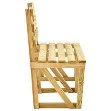 Tidyard Panca Panchina da Giardino 170 cm in Legno di Pino Impregnato,Panchina da Esterno Balcone,Divanetto da Giardino per Esterno in Legno