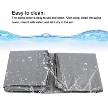 NITRIP Coprisedile da Altalena, Fodera in Tessuto Oxford Antipolvere, Accessorio da Esterno Impermeabile per Cortile Esterno(Gray)