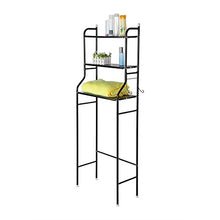 Joycelzen, Scaffale a 3 ripiani da bagno, da mettere sopra il WC, con struttura in metallo