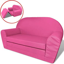 vidaXL Poltrona Letto per Bambini Divano Poltroncina Casa Asilo Rosa