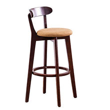 Ljings - Sgabello da bar da cucina con schienale sgabelli, 60 cm, colore: beige, marrone