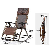 SHUAIIJUAN Sedia per il tempo libero domestico Rocking Chairs for adulti Patio giardino Sdraio Relaxer reclinabili Sedie - sedie pieghevoli Sdraio Prato Lounge for Outdoor, campeggio, spiaggia, Deck
