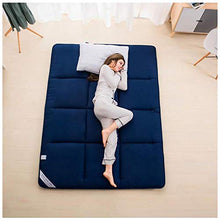 ZHANGYY Materasso Futon Addensato Tatami Tappetino Materassino Pieghevole, blue-150 * 200cm