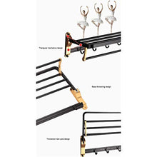 MGMDIAN Portasciugamani Nero Portasciugamani Pieghevole Bagno Bagno Rack Spazio Alluminio Asta Singola Pendente (Color : A)
