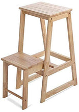 Mirui Sgabello Legno Folding Passo Sgabello Sgabello Scala Domestica scaletta Pieghevole di Legno di Gomma a Doppio Uso Multifunzionale Risparmiare Spazio, Peso 120kg Bearing