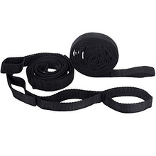 Amaca sospesa, 2 pezzi, amaca regolabile con albero e cinghia sospesa 200 cm, campeggio all'aria aperta, escursionismo