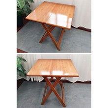 Attrezzatura domestica Tavolo pieghevole Tavoli da giardino Tavolo da pranzo Bambù Tavolo semplice Piccolo appartamento Casa portatile 4 persone Tavolo da pranzo Quadrato in legno massello (Dimensi