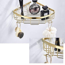 WDGNY Mensola Bagno Doccia Caddies In Acciaio Inox Foratura Bagno Angolare Mensole Griglia Mensola A Parete Rack Antiruggine Oro 0907