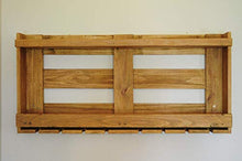 Rastrelliera portabottiglie per vino, whisky, gin e altre bevande, cantinetta a mensola per gin e whisky, realizzata in legno per pallet riciclato