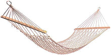 LHAHGLY Camping Hammock 200x80cm 2 Persone Doppia Amaca Amaca in Cotone Appeso Swing Lettino Max Load 120KG Campeggio all'aperto Camping Amaca Portatile Piantine Pigri Support hamac Bois