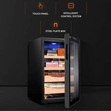 WSKFC Cigar Humidor Elettrico del Dispositivo di Raffreddamento Dual-Core di refrigerazione ospitare Fino a 400 sigari, 2.47 Cubic Ft (Oro)