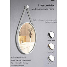 KOHLMO Specchio da Bagno Tondo Specchio per Il Trucco a Parete Specchio da Parete Bagno Camera da Letto Specchio di Vanità Telaio in Alluminio
