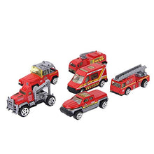 XIANBAO Classic Metal Series Vehicles, City Rescue Team Real Metal Classic Gift Bag 6 Auto pressofuse da Collezione 1: 64,6 Auto da Collezione per Bambini Ragazzi 2-4 Anni (Rosso)