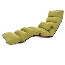 XZPENG Pigro Couch Individuale Pieghevole Divano Letto Poltrona Balcone Finestra Lounge Chair (Color : Fruit green-175cm)