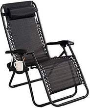CCAN Sedia a Sdraio reclinabile Larghezza Eccellente 54 cm Sedia Pieghevole a gravità Zero Sedie da Spiaggia Lettino Prendisole Reclinabile per Spiaggia Patio Giardino Campeggio Esterno Gambe in