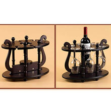 LHQ-HQ cremagliera del vino a casa il vino titolare calice di vino a testa in giù in legno massello bar caffetteria cremagliera decorazione cremagliera vivere stand di esposizione del vino cucina abit