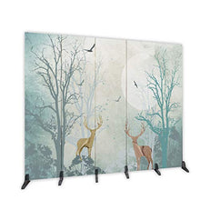 Room Screen Even Divisorio Decorativo a 5 Pannelli, Schermo a Doppia Faccia per Privacy, Parete divisoria Pieghevole