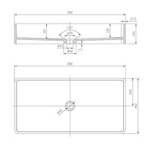 Lavabo da appoggio in solid surface PB2013-80 x 40 x 14,5 cm - bianco opaco