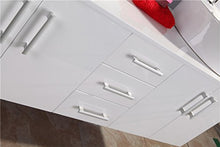 GRAFICA MA.RO SRL Mobile ARREDO Bagno Modello White Lion 150 CM ARREDOBAGNO SOSPESO RUBINETTERIA LAVABO Bianco Neve, Rubinett. e Due Lavabo Inclusi