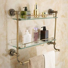 HYYDP Parete Porta Salviette Mensola per Bagno in Acciaio Inox Multi-Funzionale da Parete in Lega di Zinco montata su Parete Bagno