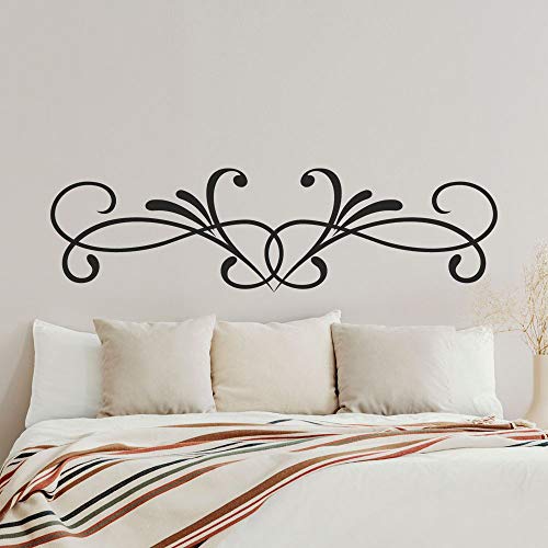 T-MK387 - Adesivi per testiera del letto, 39 x 140 cm, colore: Nero